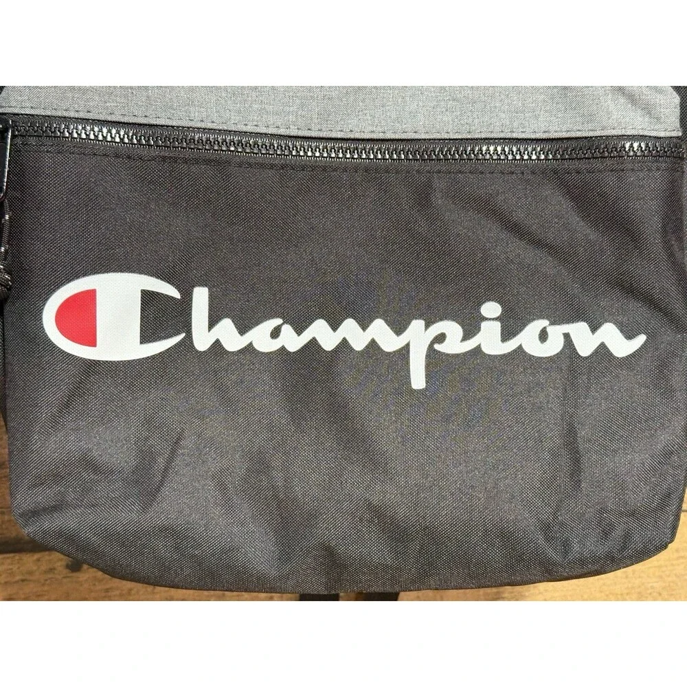 CHAMPION Manuscript Backpack Grey Black with Laptop Sleeve